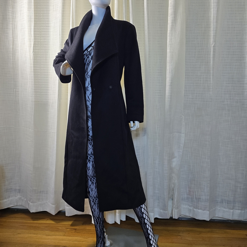 Express Black Pea Coat